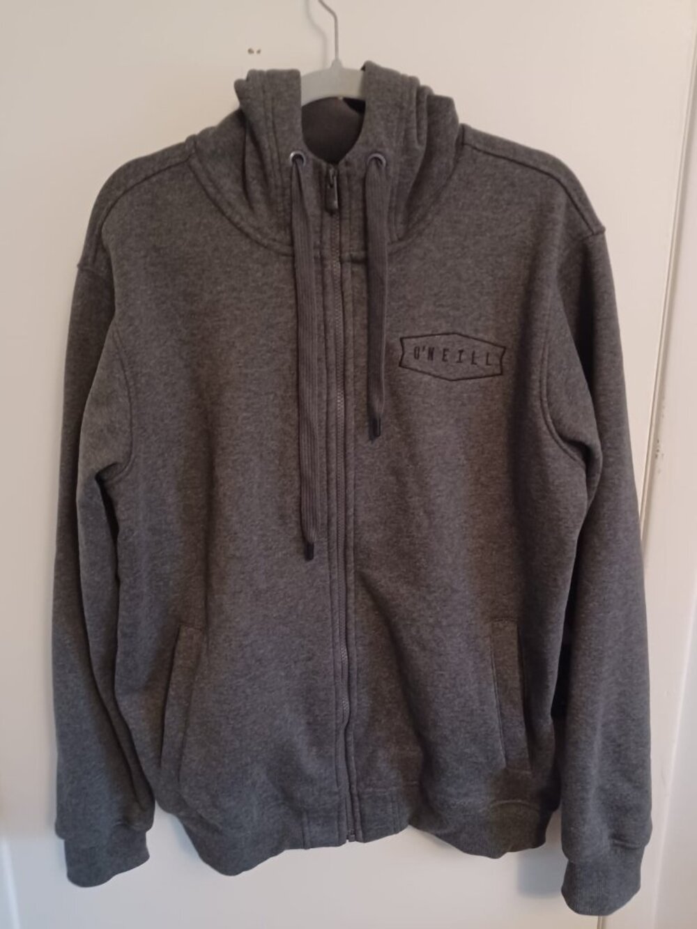 O'Neill Men's Charcoal Grey Heather Full Zip Hoodie Size Large